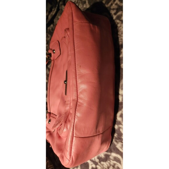 Rare COACH Pink Leather KRISTIN Large Top Zip HOBO ShoulderBag Purse HtF VguC - Picture 6 of 10